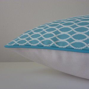 Blue & White, indoor/outdoor Pillow Cover 18" x 18"